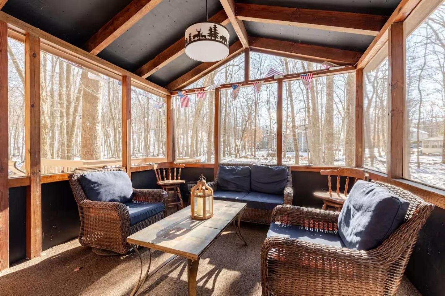 Cozy Cabin At Poconos With Hot Tub And Fire Pit East Stroudsburg Buitenkant foto